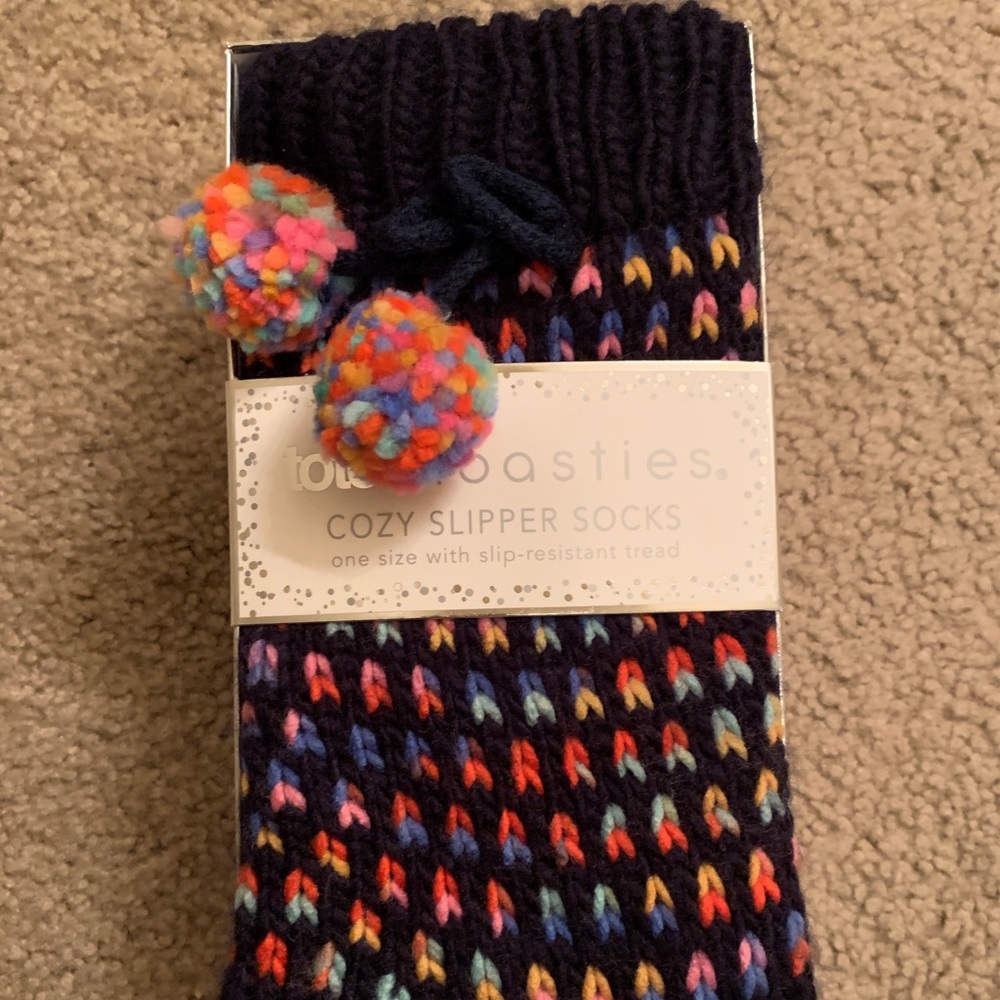Toasties Slipper Socks Multicolored